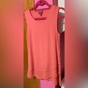 Vince Camuto Tank with Ruffle Details on Bottom. Double Lined. NWOT. Size XS.